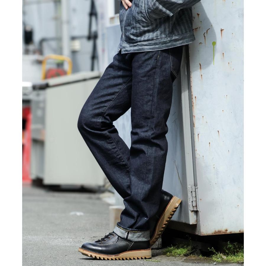 児島ジーンズ 公式通販 17oz 左綾 セルビッチ スリム ストレート