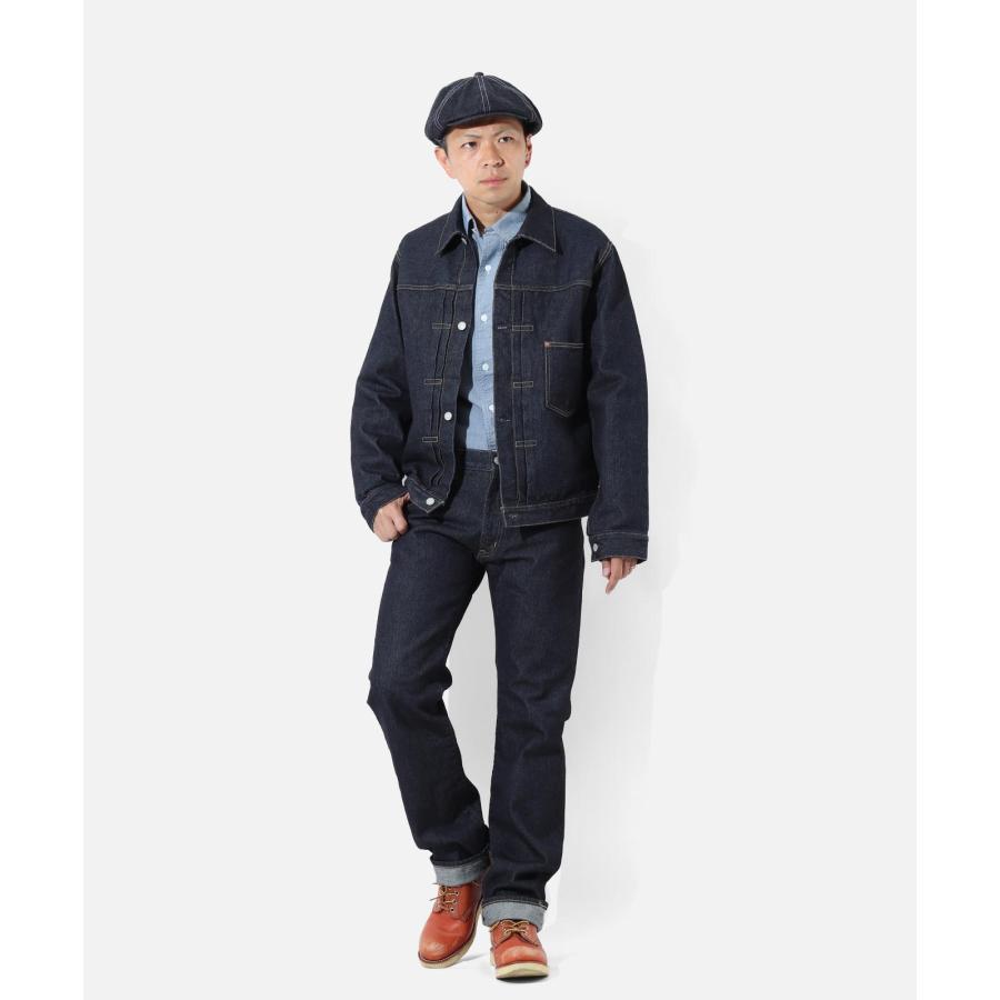 児島ジーンズ 公式通販 17oz 左綾 セルビッチ スリム ストレート ピンク耳 kojimagenes RNB-1402 | 児島ジーンズ | 07