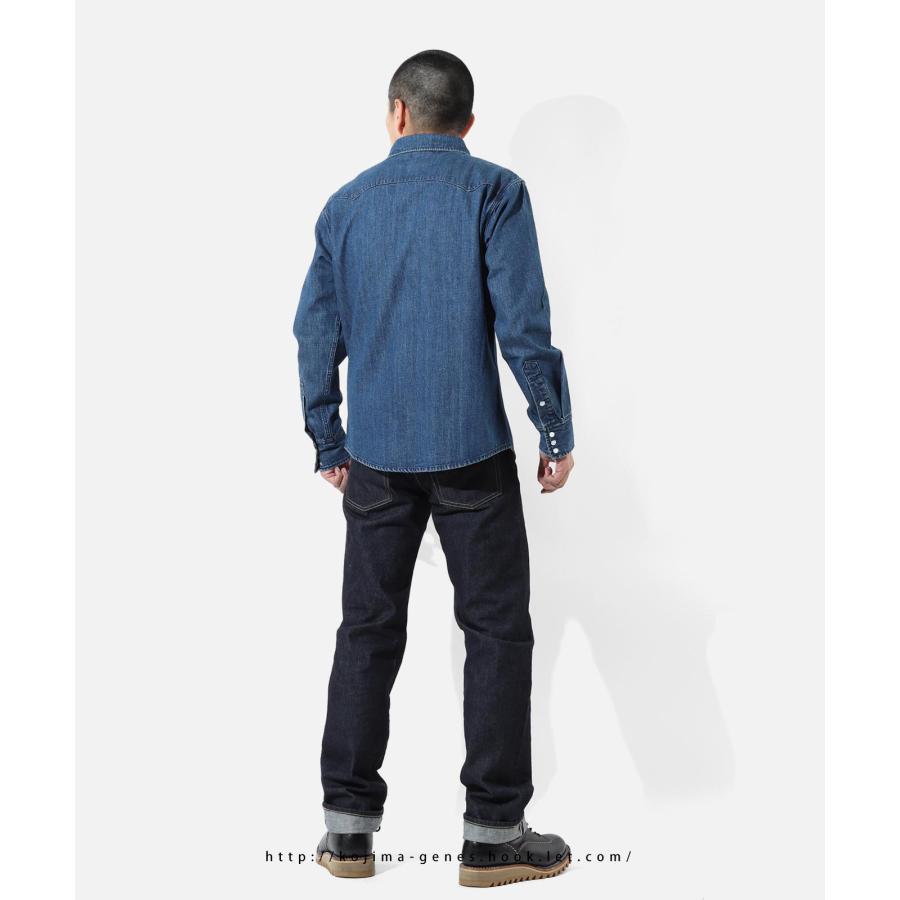 児島ジーンズ 公式通販 17oz 左綾 セルビッチ スリム ストレート ピンク耳 kojimagenes | 児島ジーンズ | 08