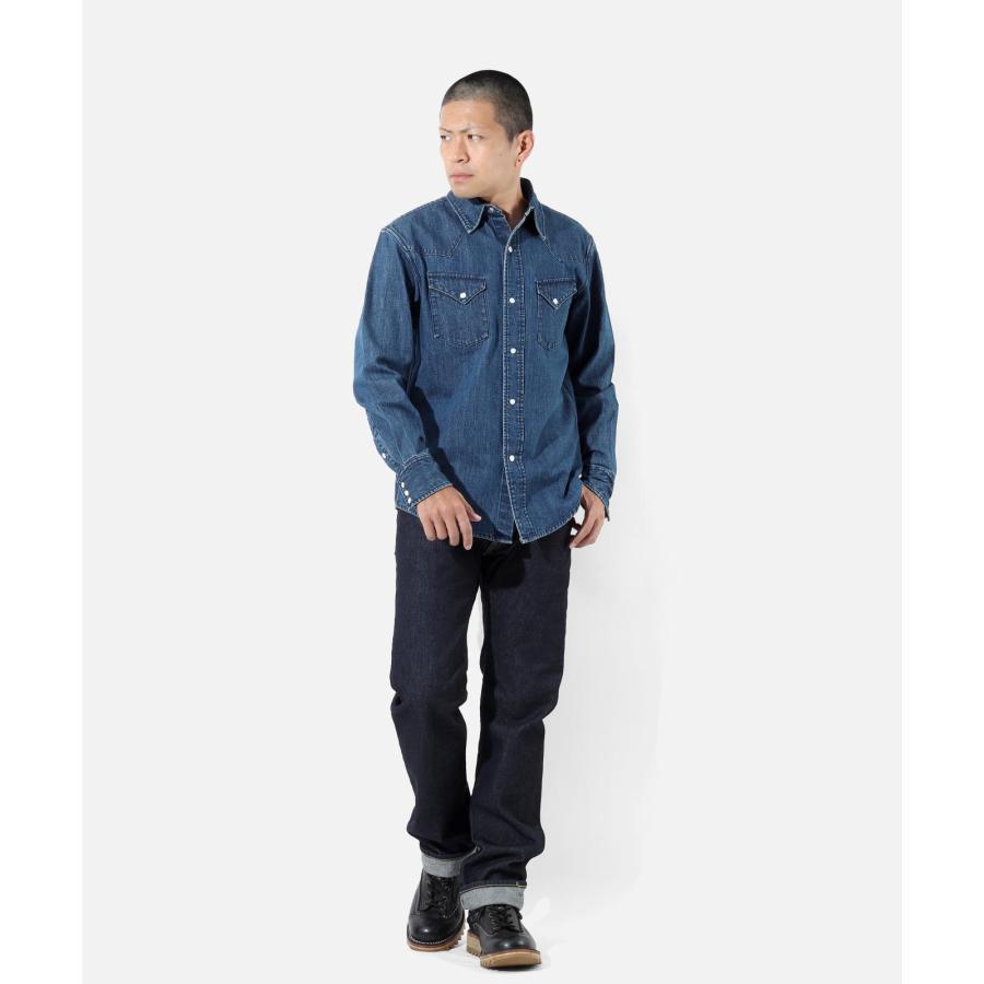 児島ジーンズ 公式通販 17oz 左綾 セルビッチ スリム ストレート ピンク耳 kojimagenes RNB-1402 | 児島ジーンズ | 08