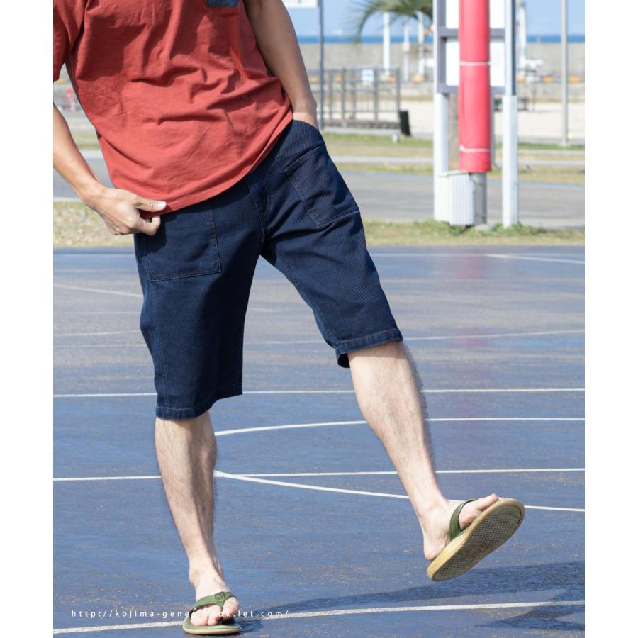 児島ジーンズ 公式通販 刺し子 ベイカーショーツ kojimagenes | 児島ジーンズ | 13