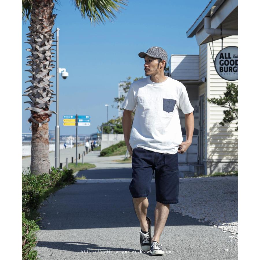 児島ジーンズ 公式通販 刺し子 ベイカーショーツ kojimagenes | 児島ジーンズ | 03