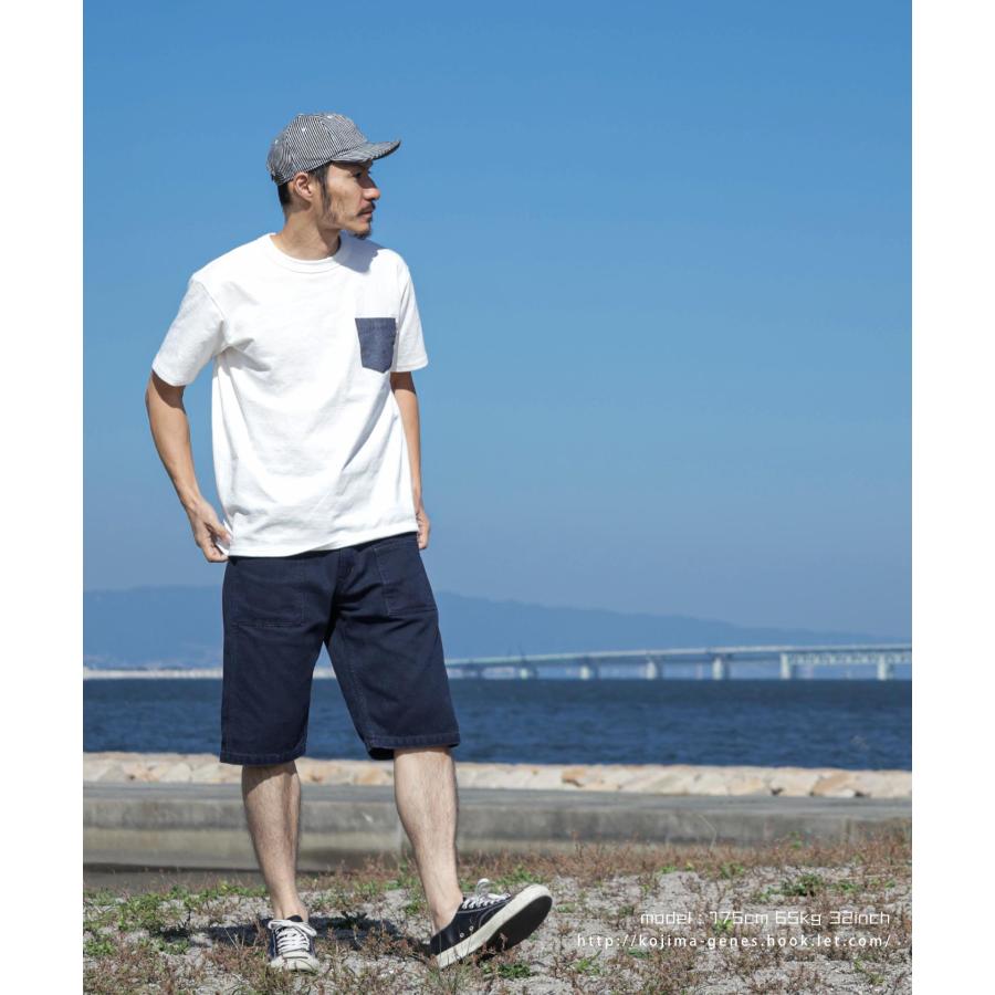 児島ジーンズ 公式通販 刺し子 ベイカーショーツ kojimagenes | 児島ジーンズ | 04