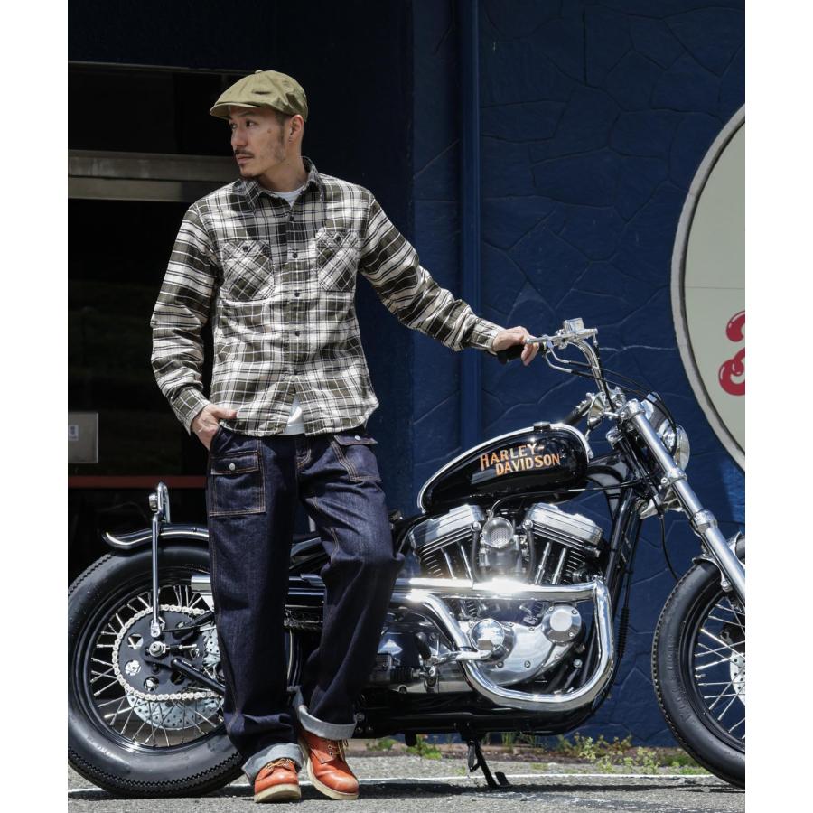 児島ジーンズ 公式通販 デニム ブッシュパンツ kojimagenes 日本製 メンズ 岡山デニム 岡山ジーンズ ボトムス ワンウォッシュ 国産 INDIGO RNB1404 | 児島ジーンズ | 03