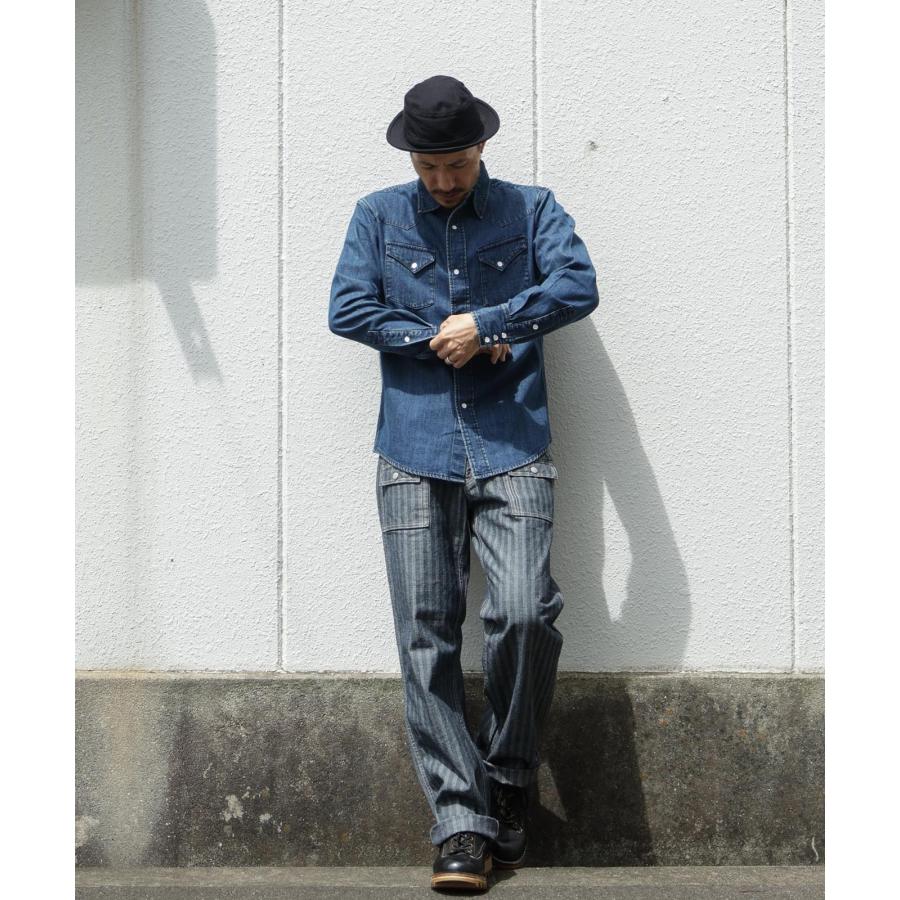 児島ジーンズ 公式通販 ヘリンボーン ブッシュパンツ kojimagenes 日本製 メンズ 岡山デニム 岡山ジーンズ ボトムス ワンウォッシュ 国産 INDIGO RNB1404H | 児島ジーンズ | 13