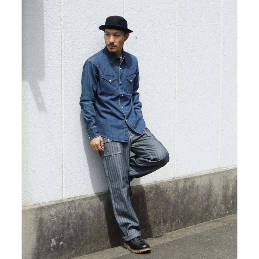 児島ジーンズ 公式通販 ヘリンボーン ブッシュパンツ kojimagenes 日本製 メンズ 岡山デニム 岡山ジーンズ ボトムス ワンウォッシュ 国産 INDIGO RNB1404H | 児島ジーンズ | 05