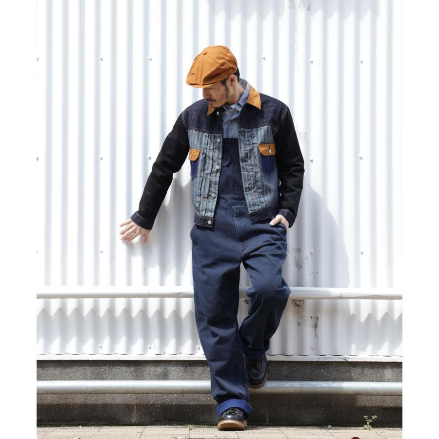 児島ジーンズ 公式通販 刺し子 オーバーオール kojimagenes RNB-1405 | 児島ジーンズ | 16