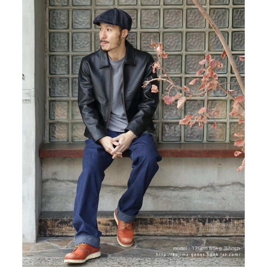 児島ジーンズ 公式通販 ダンガリーセルビッチ ワイドパンツ ボタンフライ 青耳 kojimagenes | 児島ジーンズ | 04