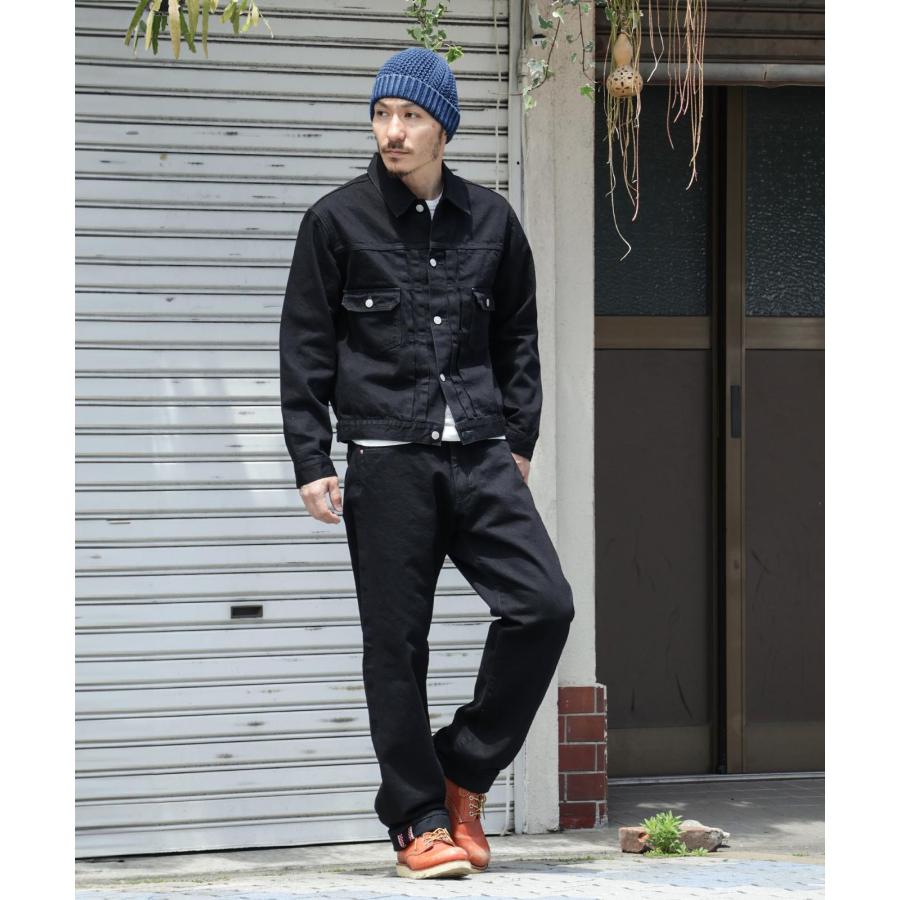 児島ジーンズ 公式通販 13oz ブラックドット セルビッチ ワイドデニム kojimagenes RNB-1412 | 児島ジーンズ | 16