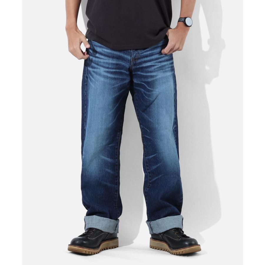児島ジーンズ 公式通販 13oz ワイドパンツ ユーズドウェル RNB-1417 | 児島ジーンズ | 04