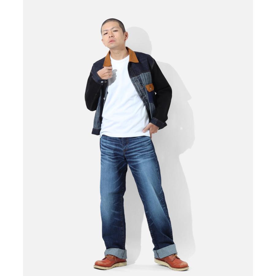 児島ジーンズ 公式通販 13oz ワイドパンツ ユーズドウェル RNB-1417 | 児島ジーンズ | 08