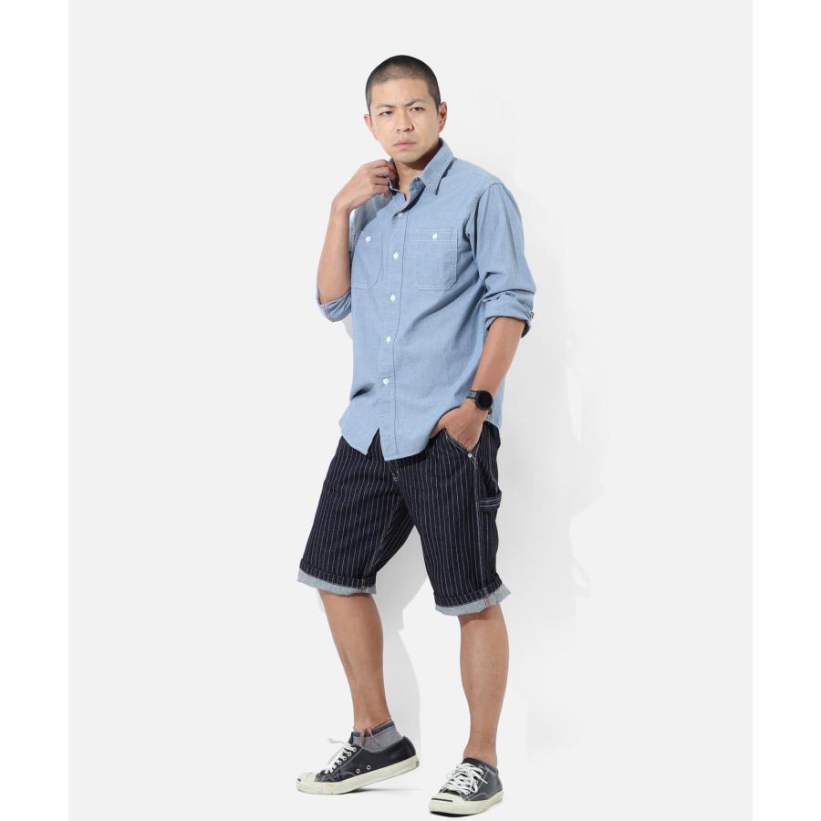 児島ジーンズ 公式通販 13oz ウォバッシュ ペインターショーツ RNB-1418 | 児島ジーンズ | 09
