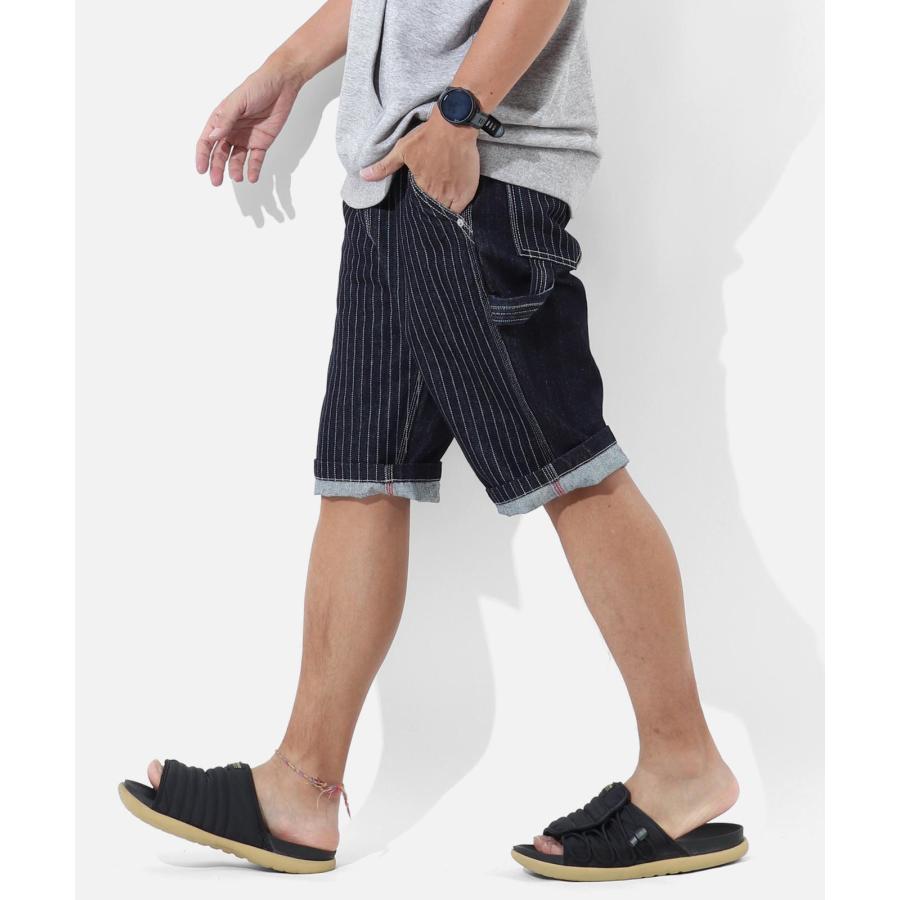児島ジーンズ 公式通販 13oz ウォバッシュ コンボ ペインターショーツ RNB-1418C | 児島ジーンズ | 04