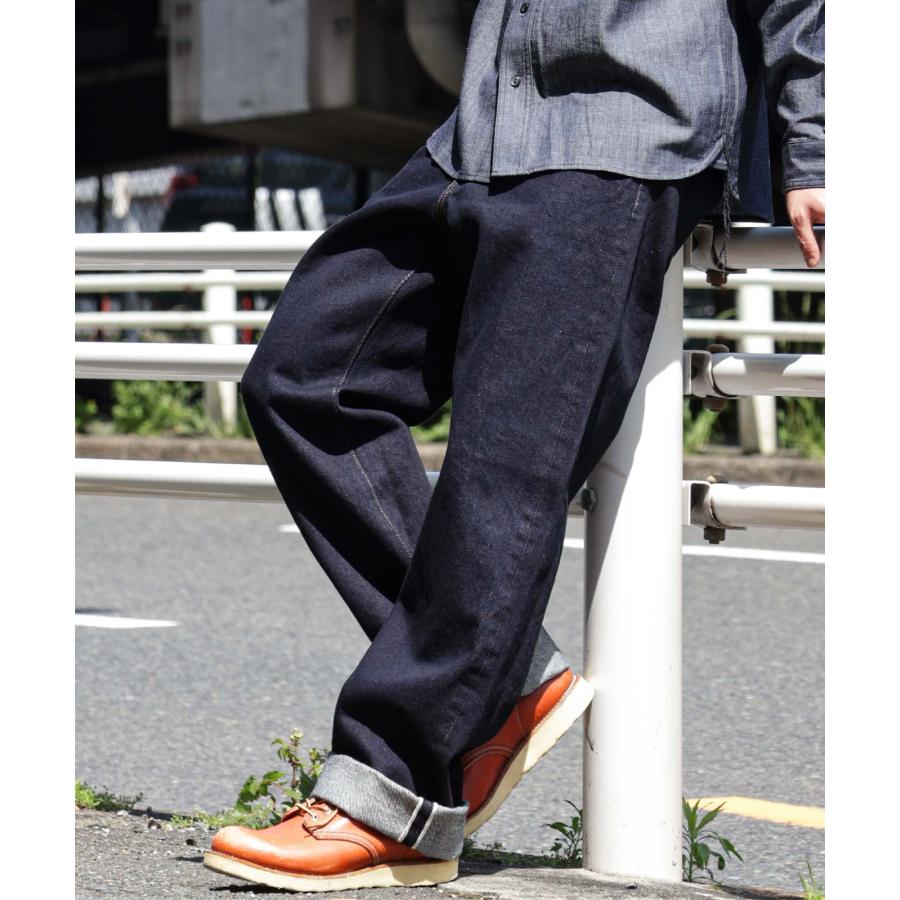 児島ジーンズ 公式通販 22oz セルビッチ ワイド デニム RNB-1427 | 児島ジーンズ | 12