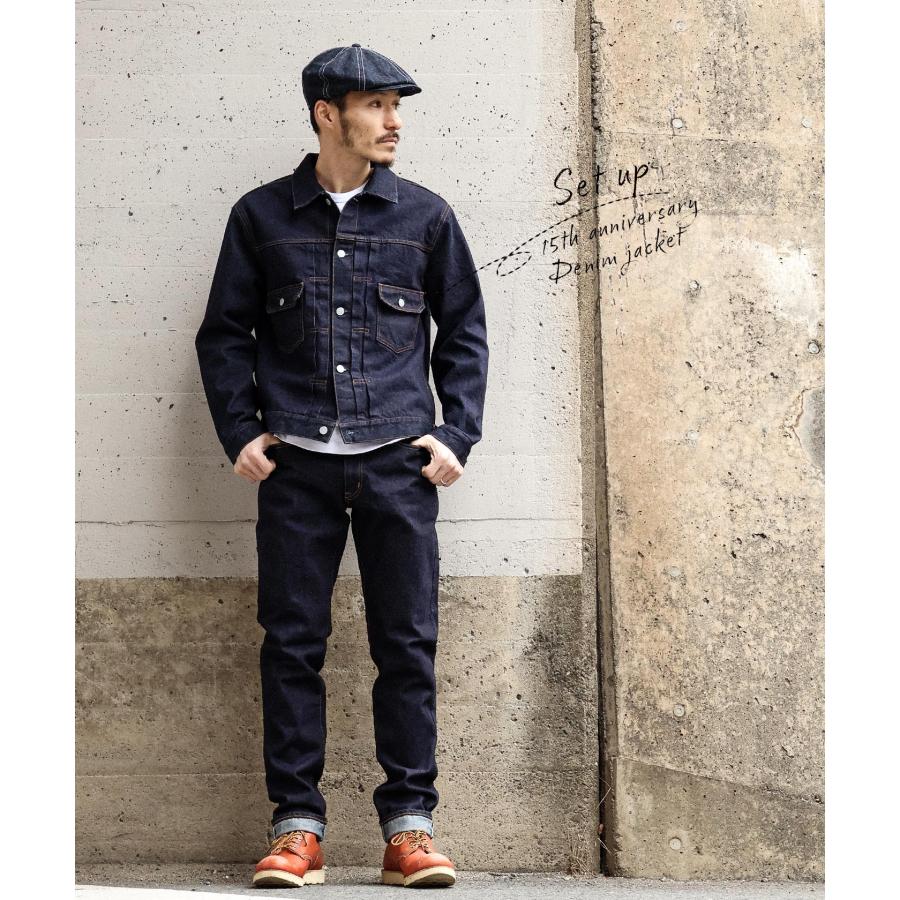 児島ジーンズ 公式通販 15周年記念モデル 15oz セルビッチ スリム 