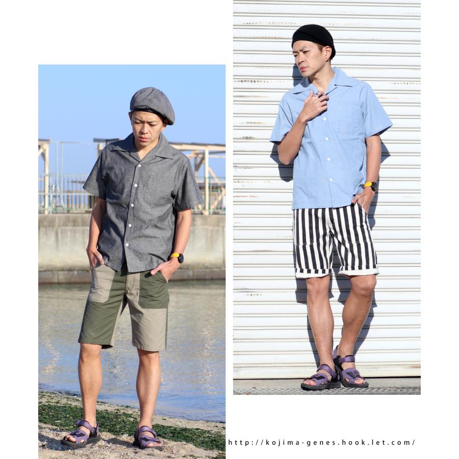 児島ジーンズ 半袖 オープンカラーシャツ : HOOK.LET - 通販