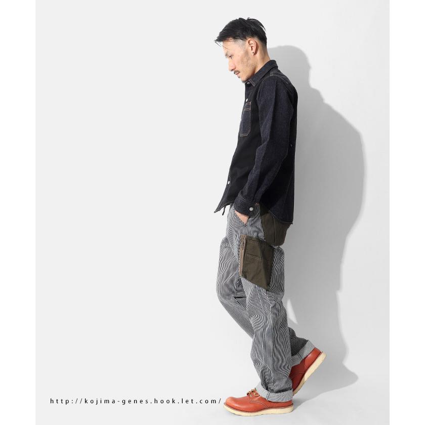 児島ジーンズ 公式通販 富士金梅 コンボ ワークシャツ / トップス 切り替え シャツ 長袖 アメカジ ワーク rnb2081 | 児島ジーンズ | 11