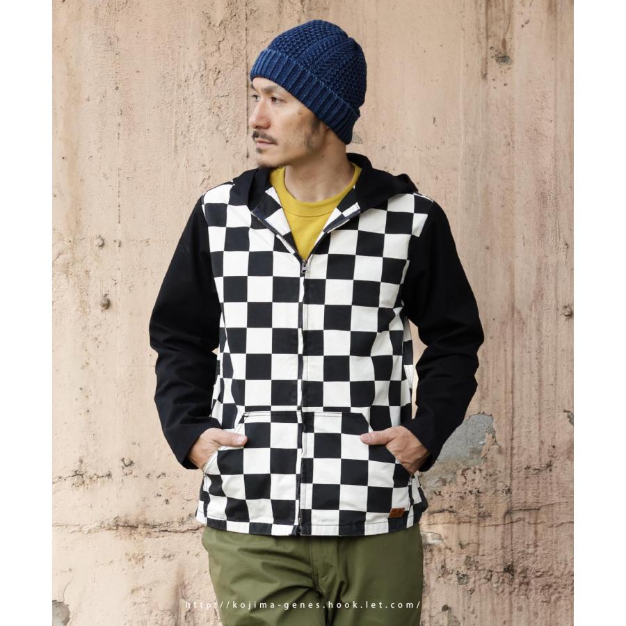 児島ジーンズ 公式通販 ブロックチェック ダブルジップ