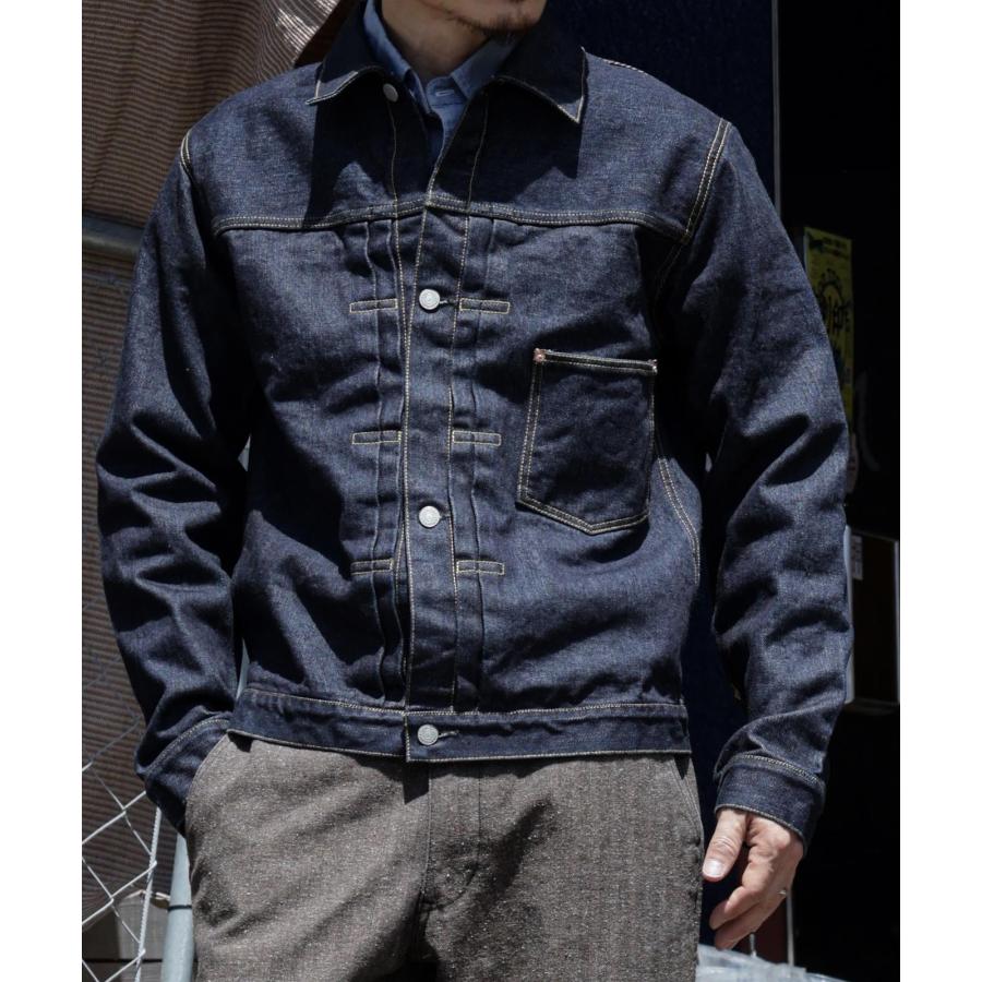 児島ジーンズ 公式通販 17oz 左綾 セルビッチ デニムジャケット 大戦モデル ピンク耳 kojimagenes RNB-5066 | 児島ジーンズ | 12
