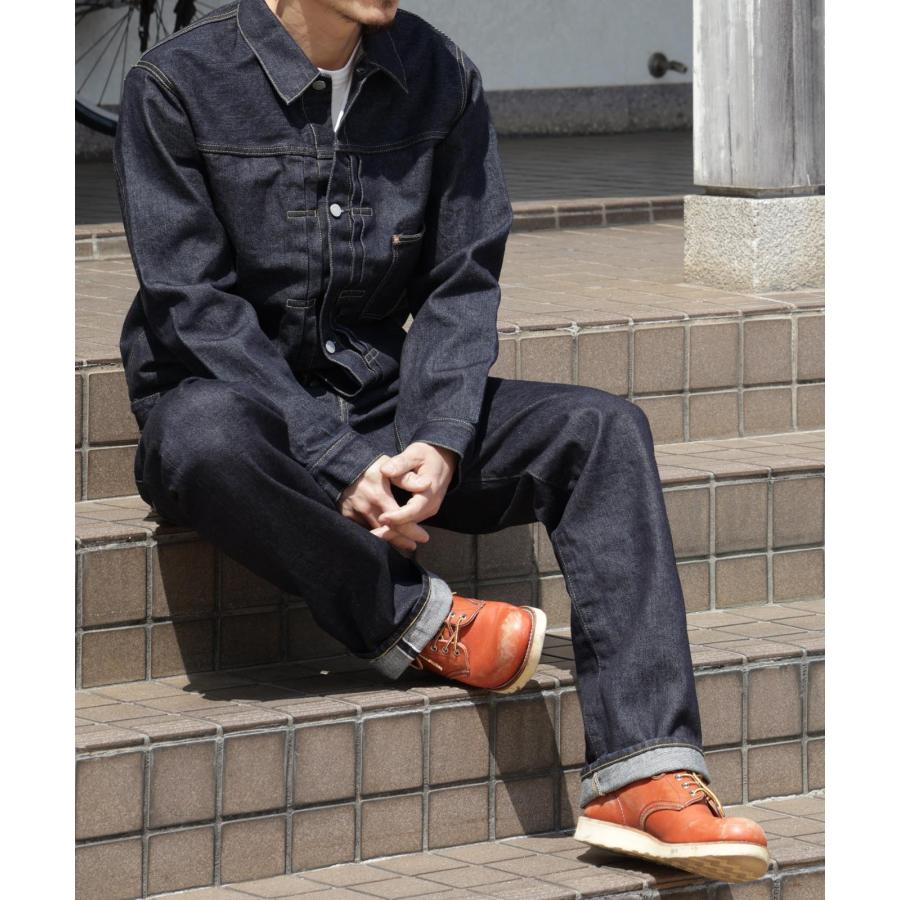 児島ジーンズ 公式通販 17oz 左綾 セルビッチ デニムジャケット 大戦モデル ピンク耳 kojimagenes RNB-5066 | 児島ジーンズ | 14