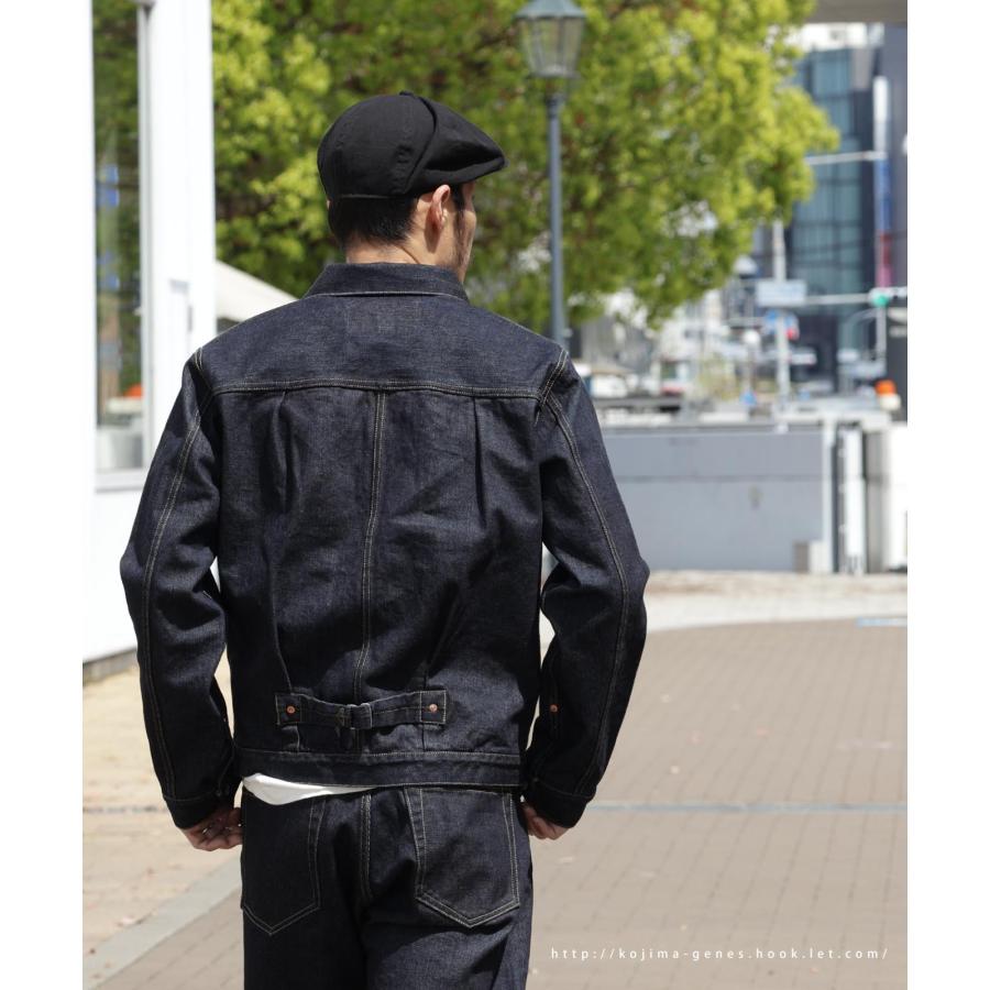児島ジーンズ 公式通販 17oz 左綾 セルビッチ デニムジャケット 大戦モデル ピンク耳 kojimagenes | 児島ジーンズ | 17