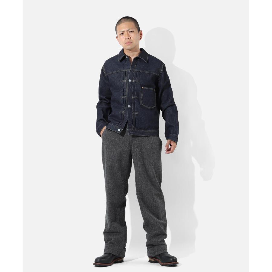 児島ジーンズ 公式通販 17oz 左綾 セルビッチ デニムジャケット 大戦モデル ピンク耳 kojimagenes RNB-5066 | 児島ジーンズ | 05