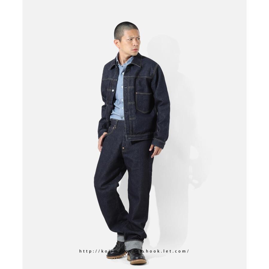 児島ジーンズ 公式通販 17oz 左綾 セルビッチ デニムジャケット 大戦モデル ピンク耳 kojimagenes | 児島ジーンズ | 07