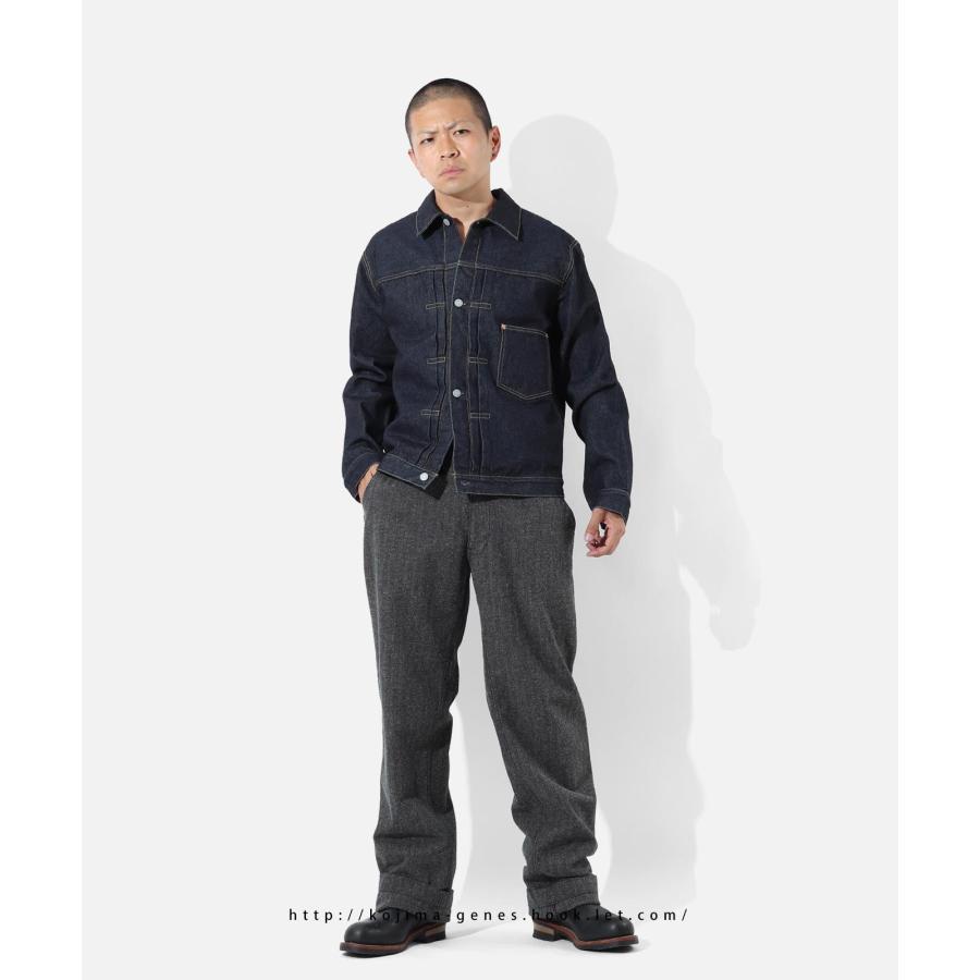 児島ジーンズ 公式通販 17oz 左綾 セルビッチ デニムジャケット 大戦モデル ピンク耳 kojimagenes | 児島ジーンズ | 09