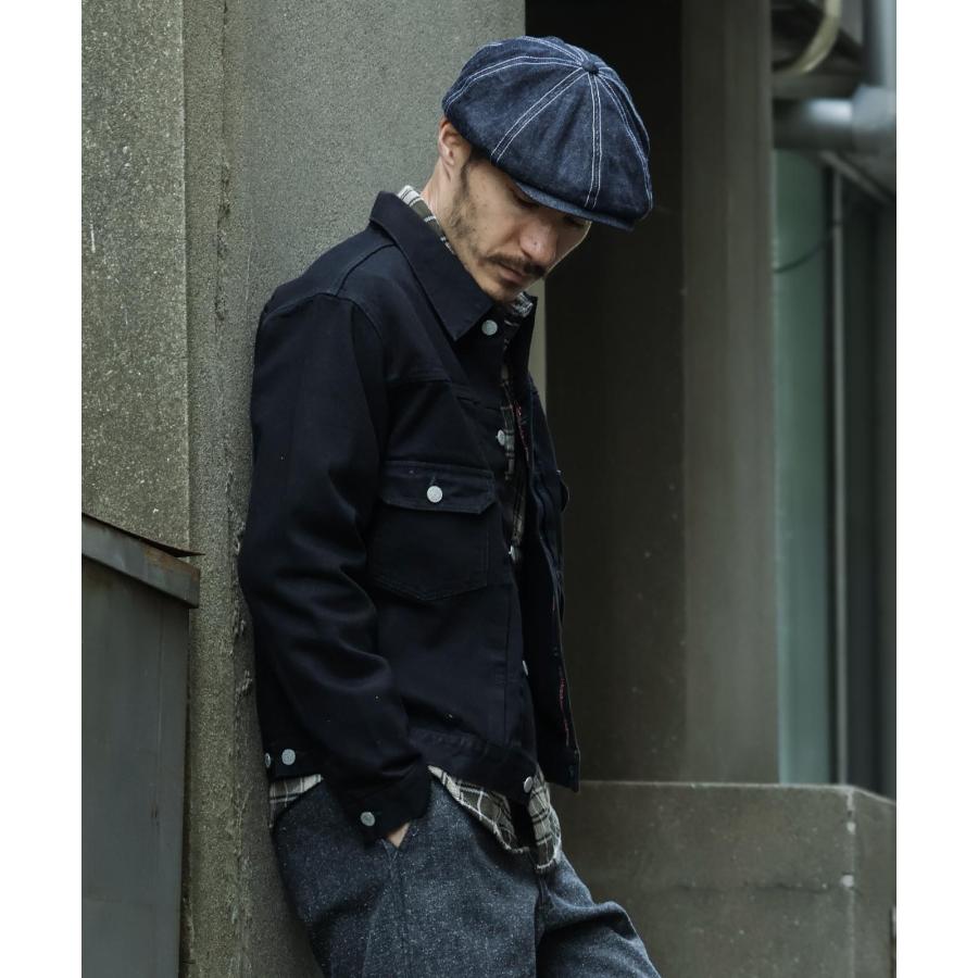 児島ジーンズ 公式通販 13oz ブラックドット セルビッチ ジャケット