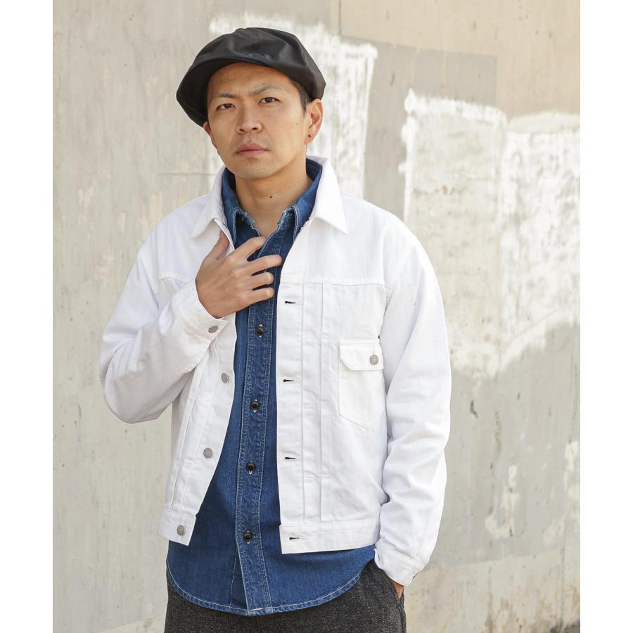 児島ジーンズ 公式通販 9oz ジンバブエ ホワイトデニムジャケット 2nd