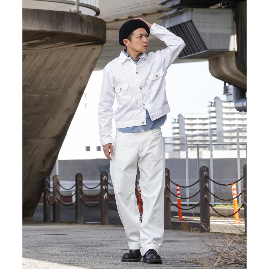 児島ジーンズ 公式通販 9oz ジンバブエ ホワイトデニムジャケット 2nd