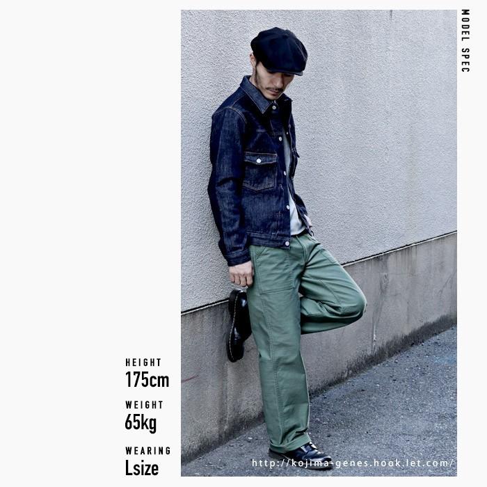 【極美品】児島ジーンズ　モーターサイクルウェア 36インチ　ヒッコリー GZ-GJ1ST-0310 16oz JEAN JACKET -WWⅡ 1ST- ヒッコリー - 倉敷