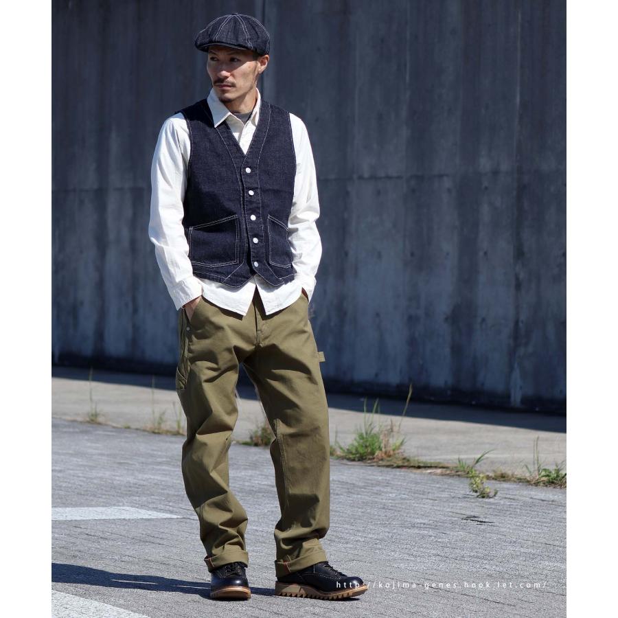 児島ジーンズ 13oz デニム&ヒッコリー ベスト 【 】 トップス 児島ジーンズ 13oz デニム&ヒッコリー ベスト 【 】 トップス