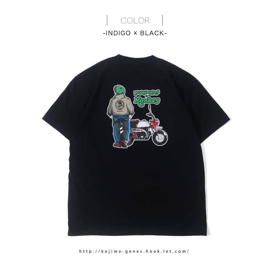児島ジーンズ 公式通販 HONDA コラボ モンキー コンボ Tシャツ 