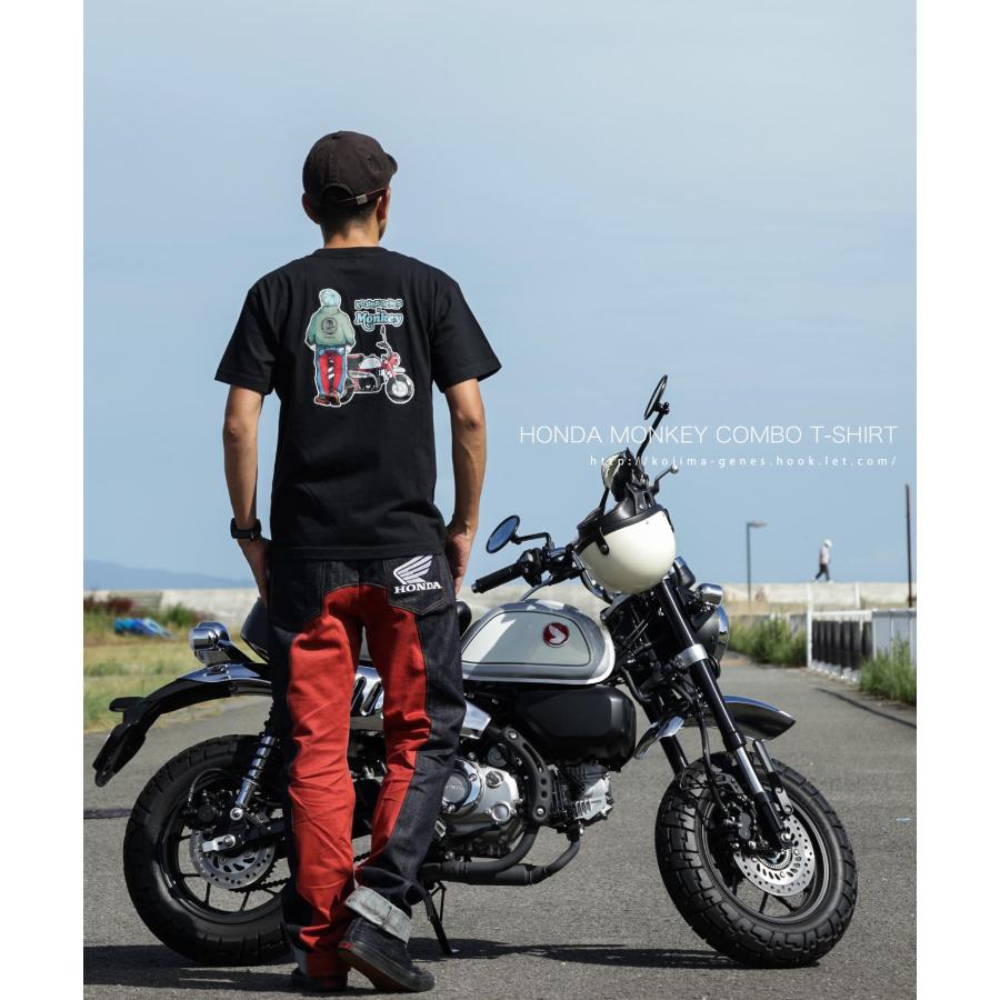 児島ジーンズ 公式通販  HONDA コラボ モンキー コンボ Tシャツ ブラック kojimagenes | 児島ジーンズ | 16