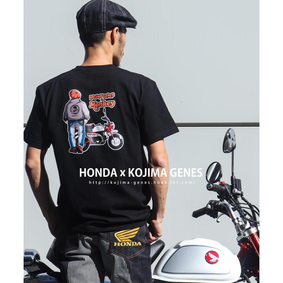 児島ジーンズ 公式通販  HONDA コラボ モンキー コンボ Tシャツ ブラック kojimagenes | 児島ジーンズ | 05