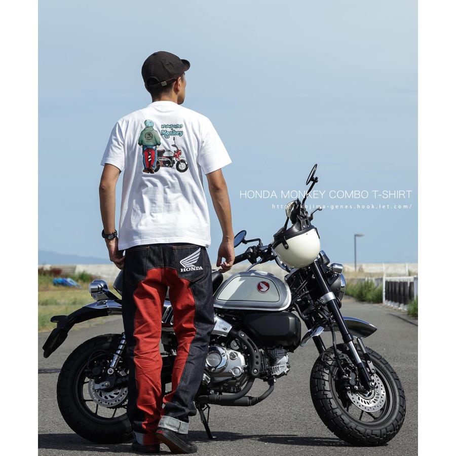 児島ジーンズ 公式通販  HONDA コラボ モンキー コンボ Tシャツ ホワイト kojimagenes | 児島ジーンズ | 16