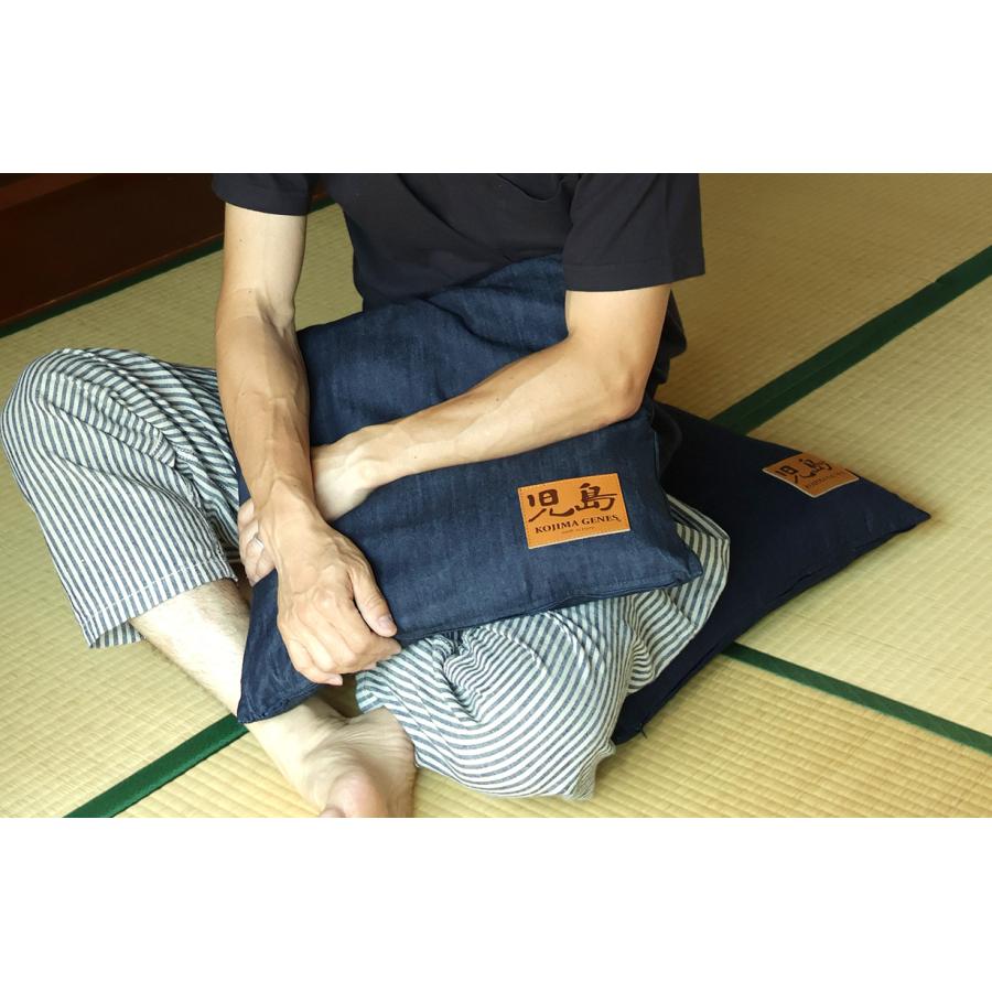 児島ジーンズ 公式通販 デニム座布団クッション Lサイズ kojimagenes