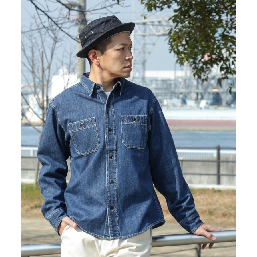 児島ジーンズ 公式通販 富士金梅 ポークパイハット kojimagenes 2カラー インディゴ ブラック RNB-9045 | 児島ジーンズ | 12