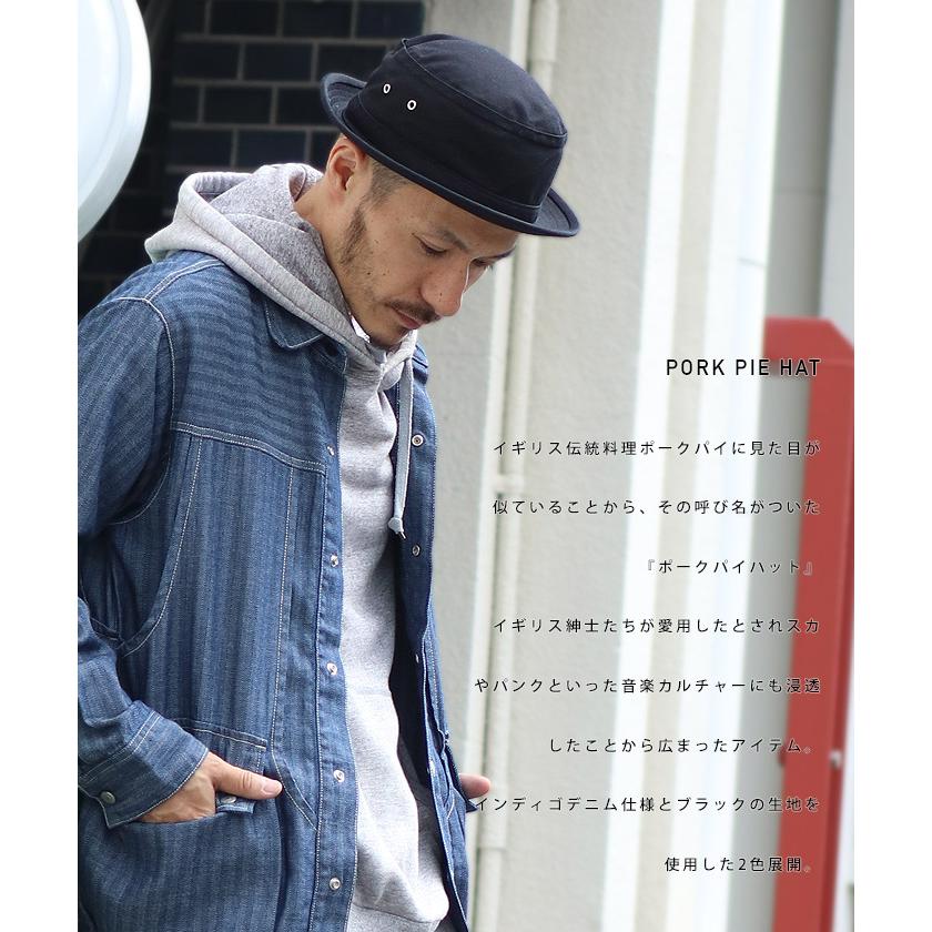ポークパイハット 【 児島ジーンズ 】 アウトドア キャンプ デニム ブラック ユニセックス 男性 女性【 RNB9045 】 | 児島ジーンズ | 04