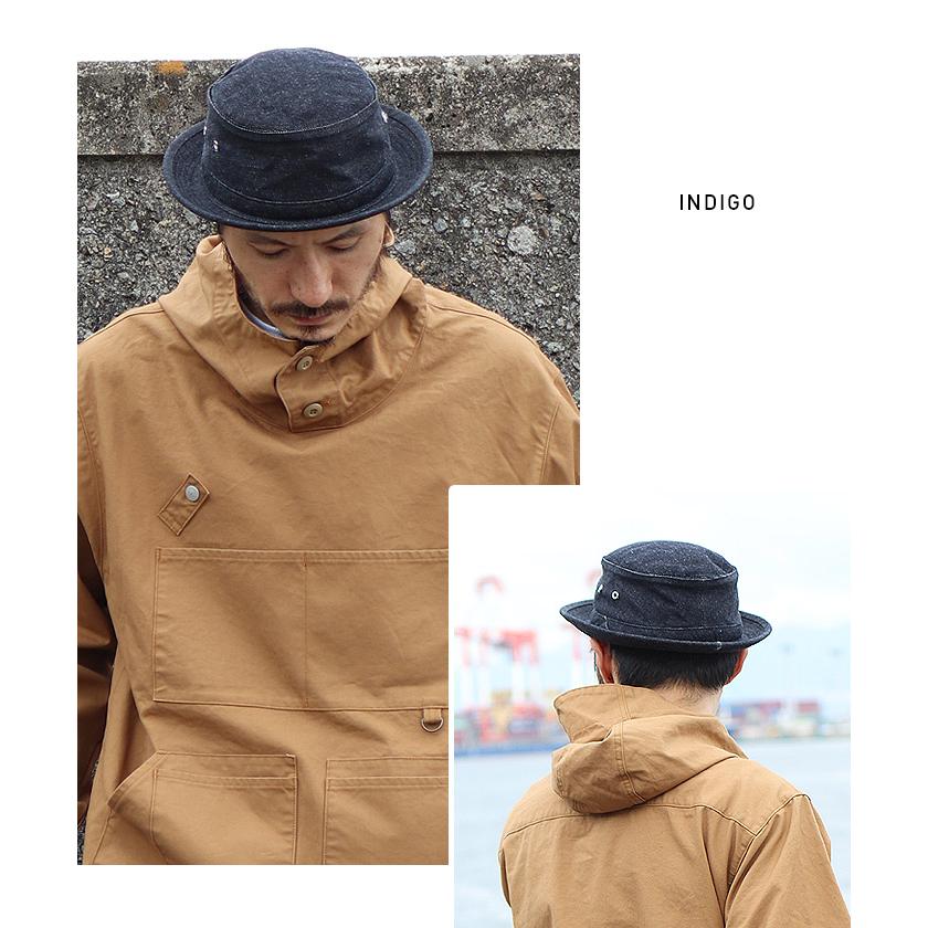 ポークパイハット 【 児島ジーンズ 】 アウトドア キャンプ デニム ブラック ユニセックス 男性 女性【 RNB9045 】 | 児島ジーンズ | 05