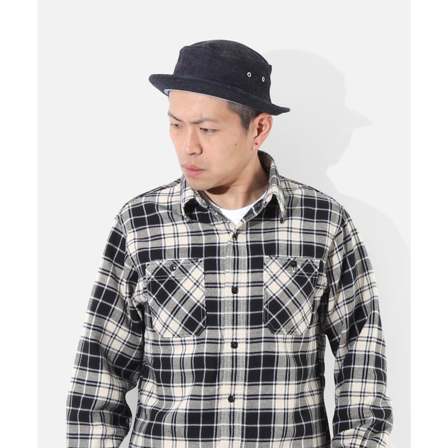 児島ジーンズ 公式通販 富士金梅 ポークパイハット kojimagenes 2カラー インディゴ ブラック RNB-9045 | 児島ジーンズ | 06