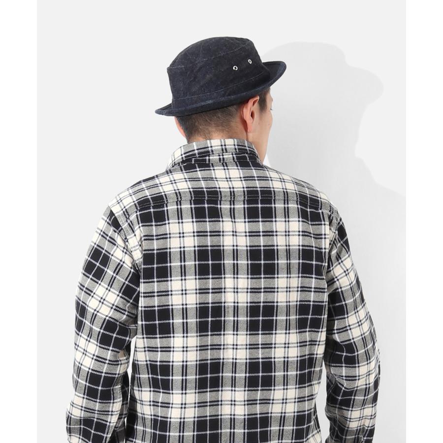 児島ジーンズ 公式通販 富士金梅 ポークパイハット kojimagenes 2カラー インディゴ ブラック RNB-9045 | 児島ジーンズ | 07