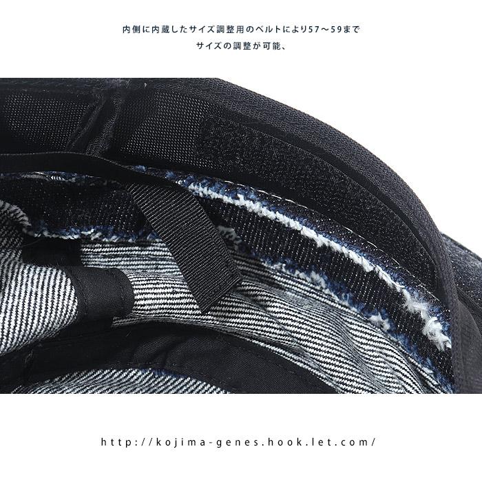 ポークパイハット 【 児島ジーンズ 】 アウトドア キャンプ デニム ブラック ユニセックス 男性 女性【 RNB9045 】 | 児島ジーンズ | 10