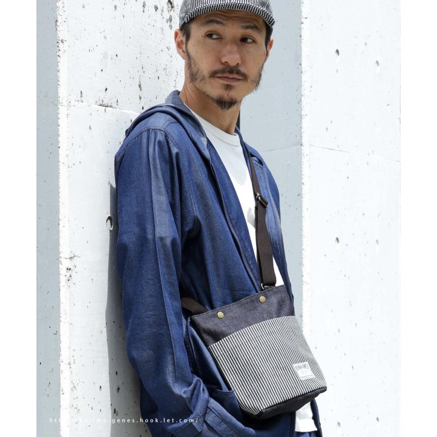児島ジーンズ 公式通販 デニム＆ヒッコリーショルダーバック