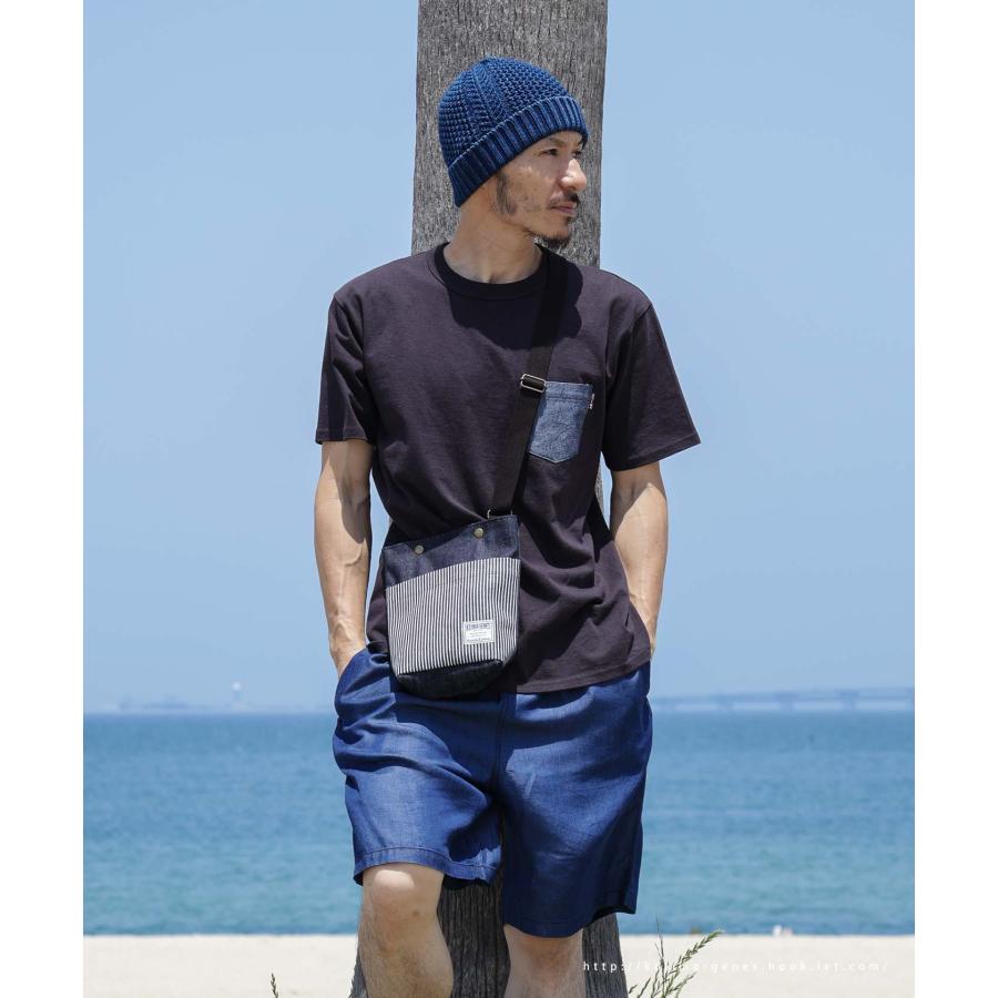 児島ジーンズ 公式通販 デニム＆ヒッコリーショルダーバック