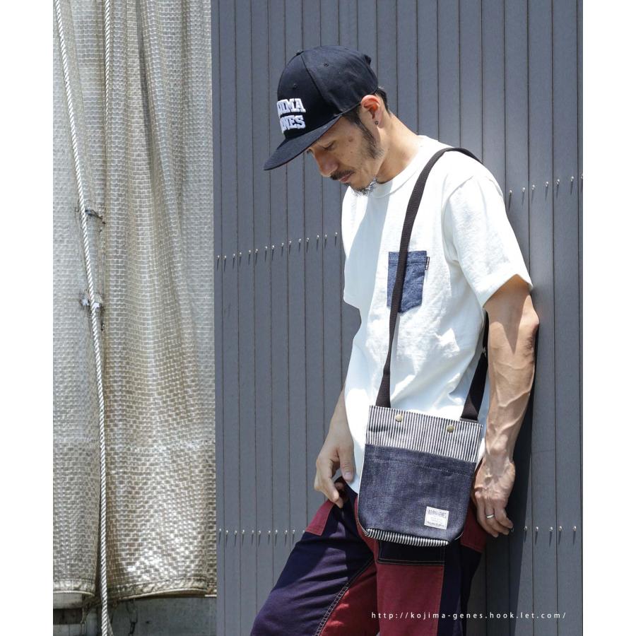 児島ジーンズ 公式通販 デニム＆ヒッコリーショルダーバック kojimagenes | 児島ジーンズ | 06