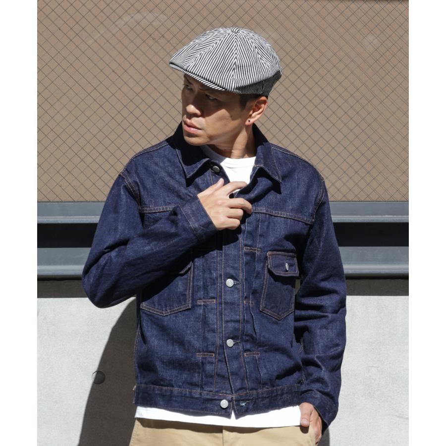 児島ジーンズ 公式通販 ベーシックキャスケット kojimagenes デニム ヒッコリー ウォバッシュ RNB-986 | 児島ジーンズ | 15