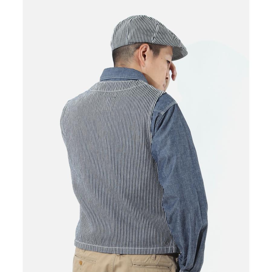 児島ジーンズ 公式通販 ベーシックキャスケット kojimagenes デニム ヒッコリー ウォバッシュ RNB-986 | 児島ジーンズ | 11