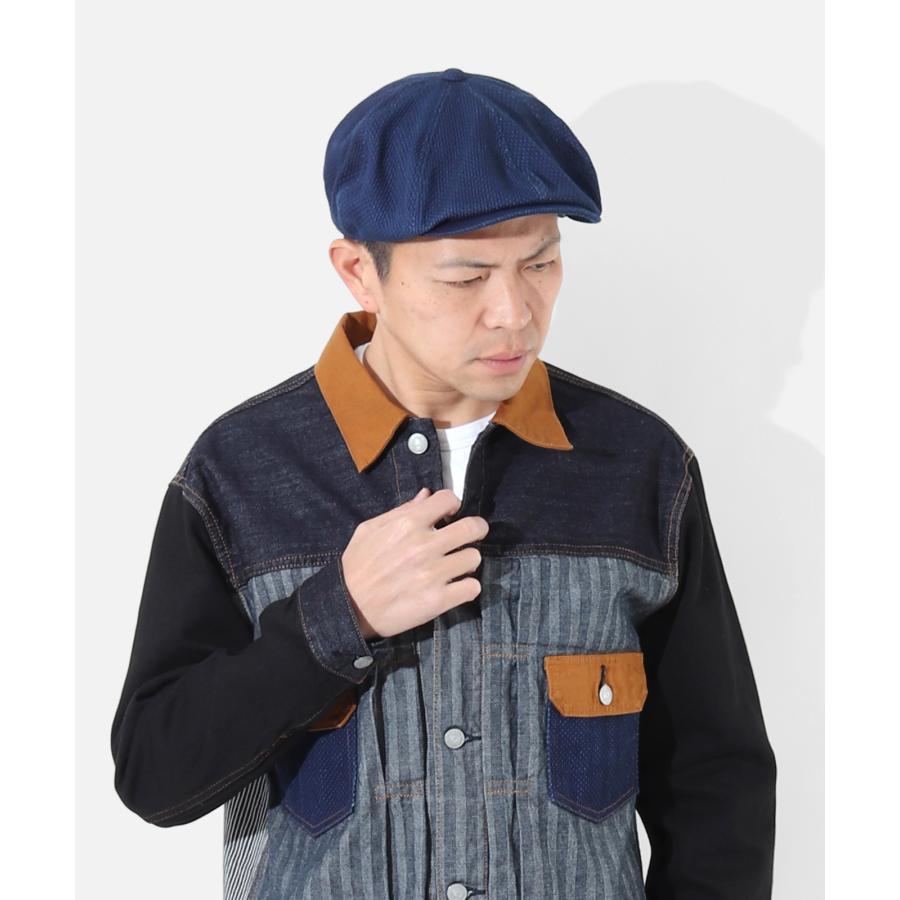 児島ジーンズ 公式通販 インディゴ 刺し子 キャスケット kojimagenes RNB-986S | 児島ジーンズ | 03